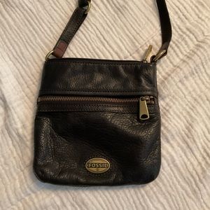 Fossil Black Crossbody
